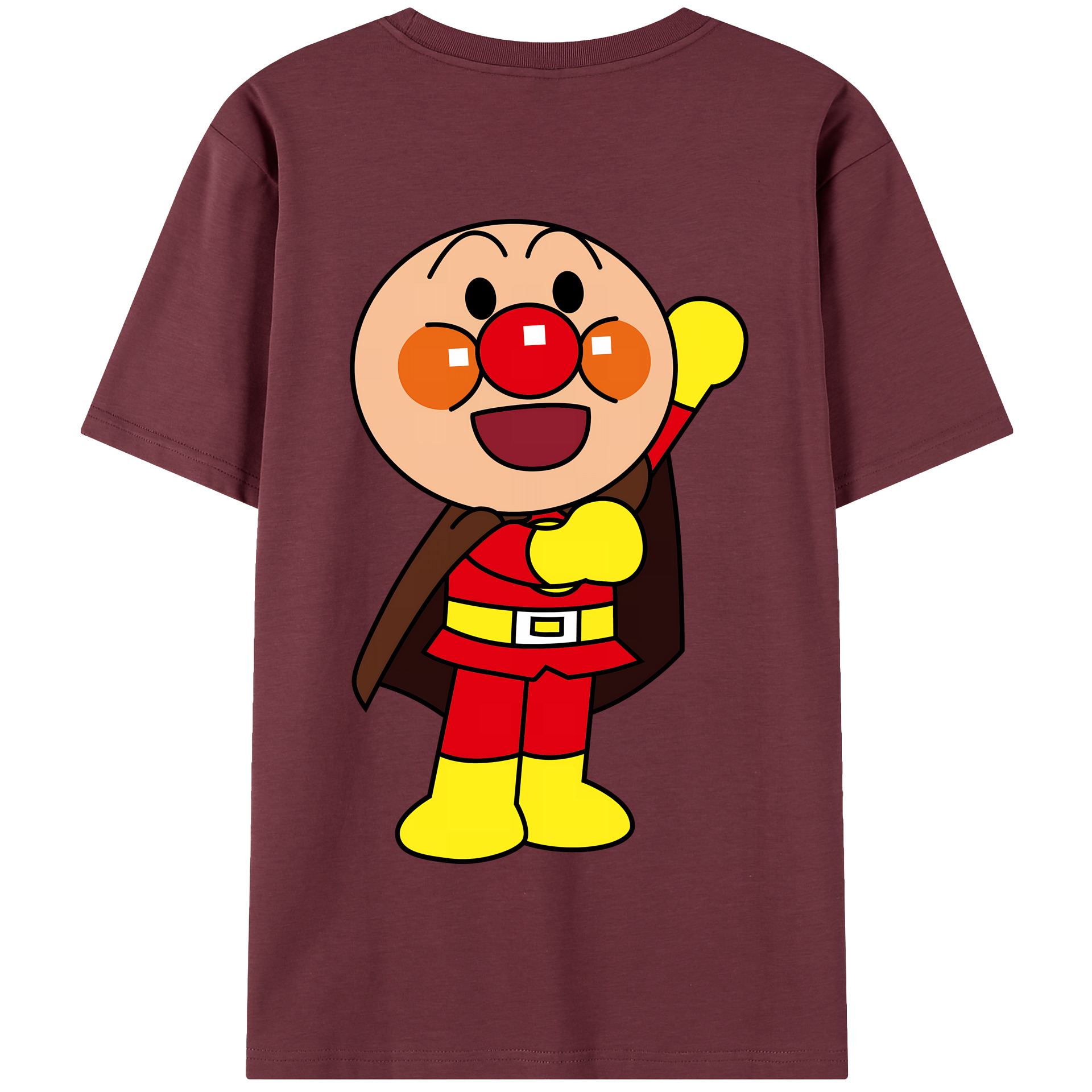 （画像用） アンパンマン Anpanman 綿100％半袖Tシャツ（背面プリント）